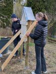 Wildbienen-Nisthilfe Bauaktion des großen Modells 02a