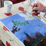 Acrylmalerei - Workshop Malen und Filzen